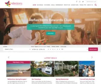 Reflectionsholidayparks.com.au(Holiday & Caravan Parks NSW) Screenshot