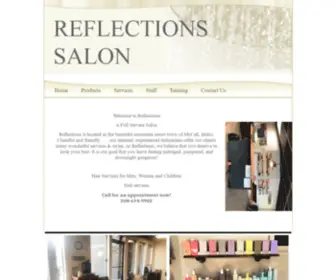 Reflectionsmccall.com(Reflections Salon) Screenshot