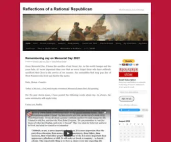 Reflectionsofarationalrepublican.com(Reflections of a Rational Republican) Screenshot