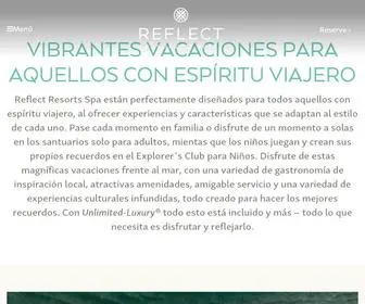 Reflectresorts.com.mx(Reflect Resorts & Spas) Screenshot