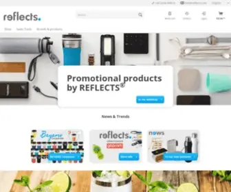 Reflects.de(Hochwertige Werbeartikel für jede Zielgruppe – Veredelung in Köln) Screenshot