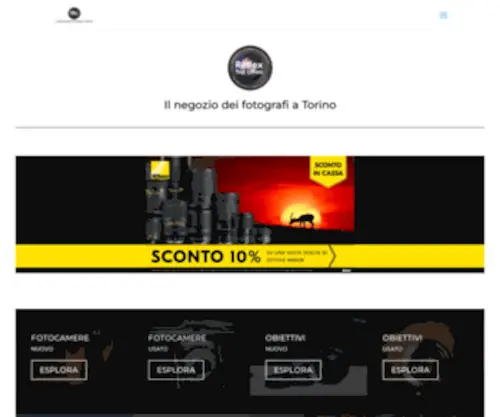 Reflex-Top-Linea.it(Il negozio dei fotografi a Torino) Screenshot