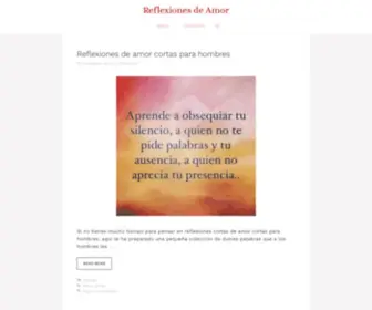 Reflexionesdeamor.net(Reflexiones De Amor) Screenshot