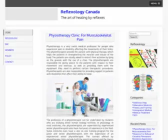 Reflexologycanada.ca(The art of healing by reflexes) Screenshot