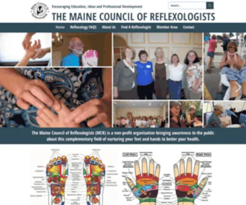 Reflexologyofmaine.org(The Maine Council of Reflexologists (MCR)) Screenshot