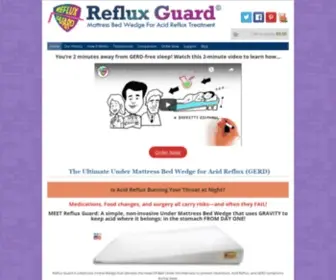 Refluxguard.com(Under Mattress Bed Wedge for Acid Reflux & Gerd) Screenshot