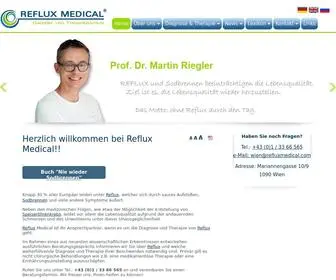 Refluxmedical.com(Ihr Zentrum zur Behandlung von Reflux in Wien) Screenshot