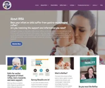 Reflux.org.au(RISA Inc is a non profit community group) Screenshot