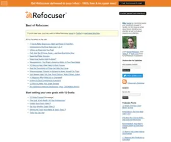 Refocuser.com(All my favorites on the site: 7 Tips to Make Exercise a Habit (and Keep It That Way)) Screenshot
