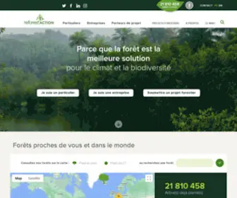 Reforestaction.com(Reforest’Action) Screenshot
