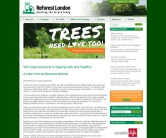 Reforestlondon.ca(Help us plant more trees in London in 2020) Screenshot