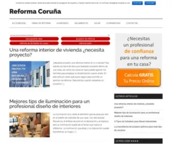 Reformacoruna.com(Reformas de viviendas e inmuebles en Coruña) Screenshot