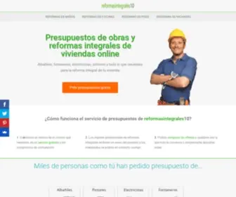 Reformasintegrales10.com(Precio online) Screenshot