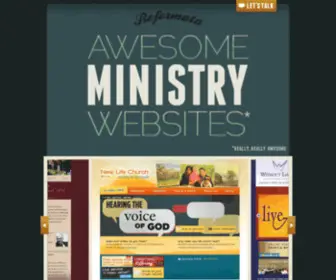 Reformata.net(Reformata makes awesome websites for churches and ministries) Screenshot