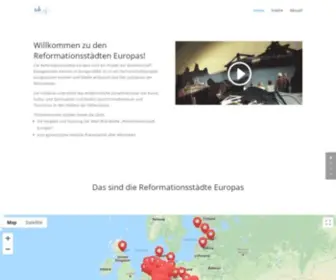 Reformation-Cities.org(Reformationsstädte Europas) Screenshot