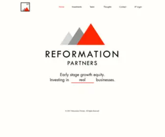 Reformation.vc(Reformation Partners) Screenshot