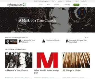 Reformation21.org(Reformation 21) Screenshot