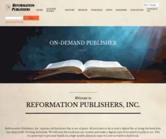 Reformationpublishers.com(WordPress) Screenshot