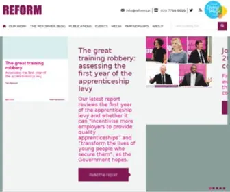 Reform.co.uk(Reform) Screenshot