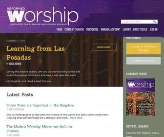 Reformedworship.org(Reformed Worship) Screenshot