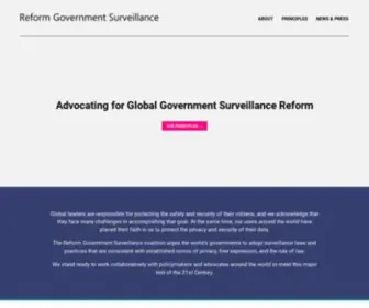 ReformGovernmentsurveillance.com(ReformGovernmentsurveillance) Screenshot