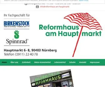 Reformhaus-AM-Hauptmarkt.de(Birkenstock Nürnberg) Screenshot