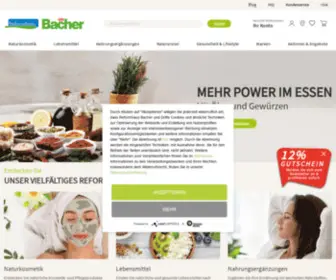 Reformhaus-Bacher.de(Willkommen bei Reformhaus Bacher) Screenshot