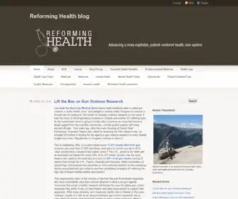 Reforminghealth.org(Reforming Health blog) Screenshot