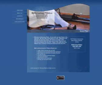 Reformingpilates.com(Home Page) Screenshot