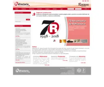 Refractaria.com(Refractaria S.A) Screenshot