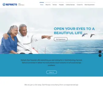 Refractoeyehospitals.com(Refracto Hospitals) Screenshot