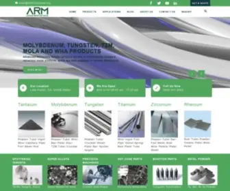 Refractorymetal.org(Refractory Metals and Alloys) Screenshot