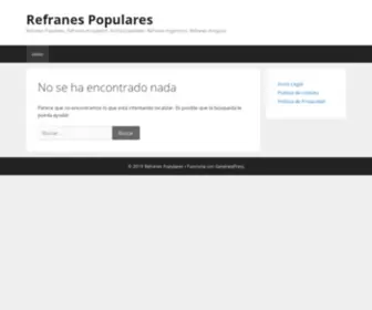 Refranespopulares.com(Refranes Populares) Screenshot