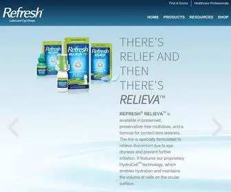 Refreshbrand.com(Eye Drops for Dry Eye Relief) Screenshot