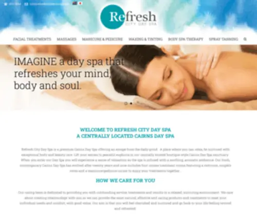 Refreshcitydayspa.com.au(Refresh City Day Spa) Screenshot