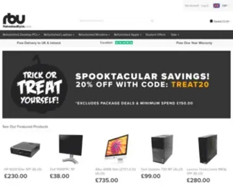 Refreshedbyus.com(Refurbished Laptops and Refurbished Desktop PCs in UK and Ireland) Screenshot