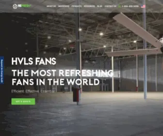 Refreshfans.com(HVLS Fans) Screenshot