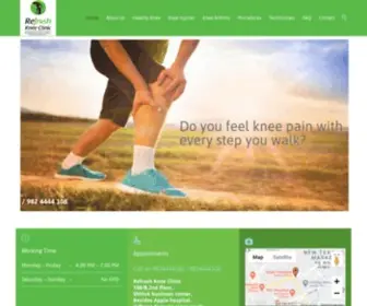 Refreshkneeclinic.com(Repair) Screenshot