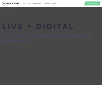 Refreshplatform.com(Benefits, wellness, and communication platform for the the modern enterprise) Screenshot