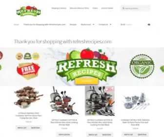 Refreshrecipes.com(Thank you for shopping with) Screenshot