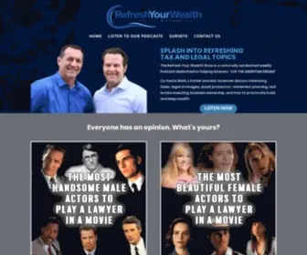 Refreshyourwealth.com(Splash into Refreshing Tax and Legal Topics) Screenshot