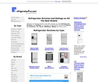 Refrigeratorpro.com(Best Refrigerator Reviews for 2022) Screenshot