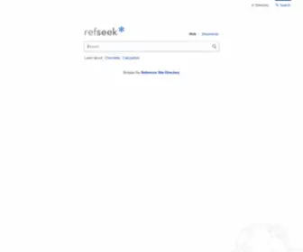 Refseek.com(Academic Search Engine) Screenshot