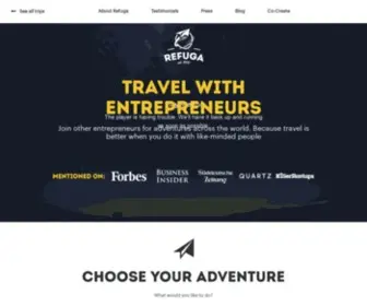 Refuga.com(Travel for Entrepreneurs) Screenshot