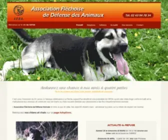 Refuge-Afda.fr(Association fléchoise défense animal) Screenshot