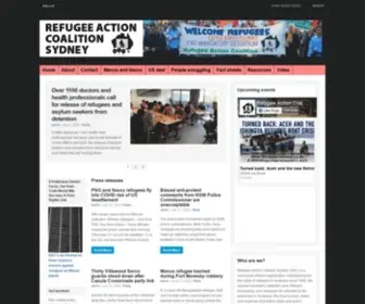 Refugeeaction.org.au(Refugee Action Coalition Sydney (RAC)) Screenshot