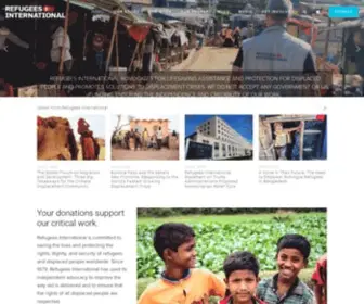 Refugeesinternational.org(Refugees International) Screenshot