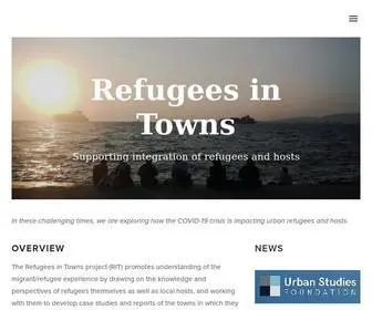 Refugeesintowns.org(Refugees in Towns) Screenshot