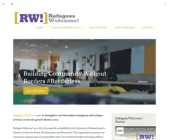 Refugeeswelcomehome.org(Building Community Without Borders #Borderless) Screenshot