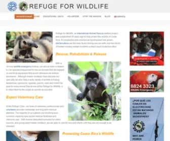 Refugeforwildlife.org(IAR Costa Rica) Screenshot